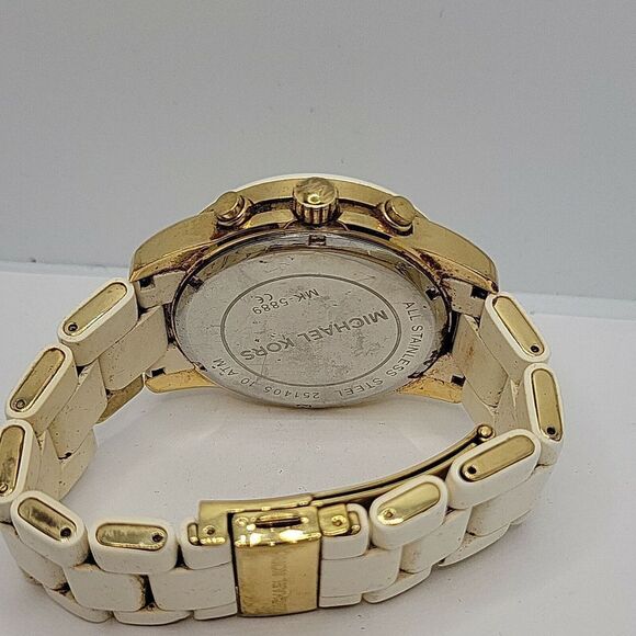 Michael Kors Mercer MK5889 Women's White Silicone Analog Dial Quartz Watch AM291 - Picture 11 of 11